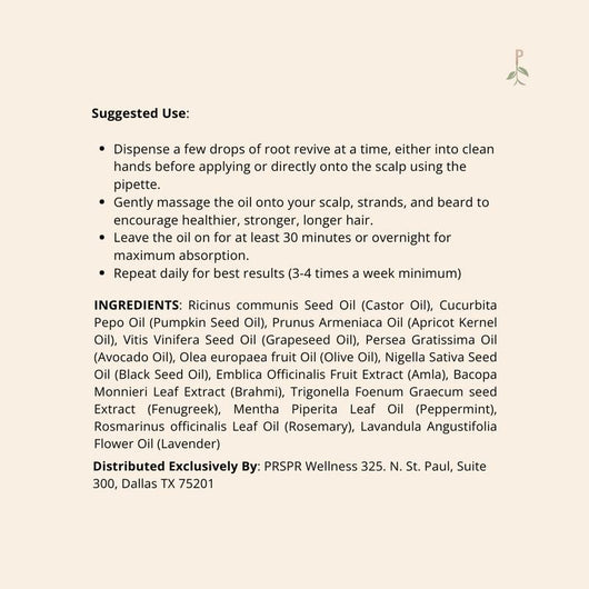 Root revive hair growth oil